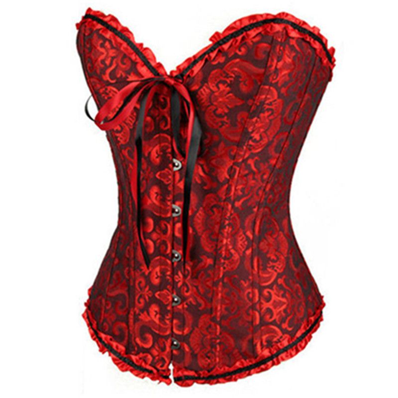 Corset rouge et noir