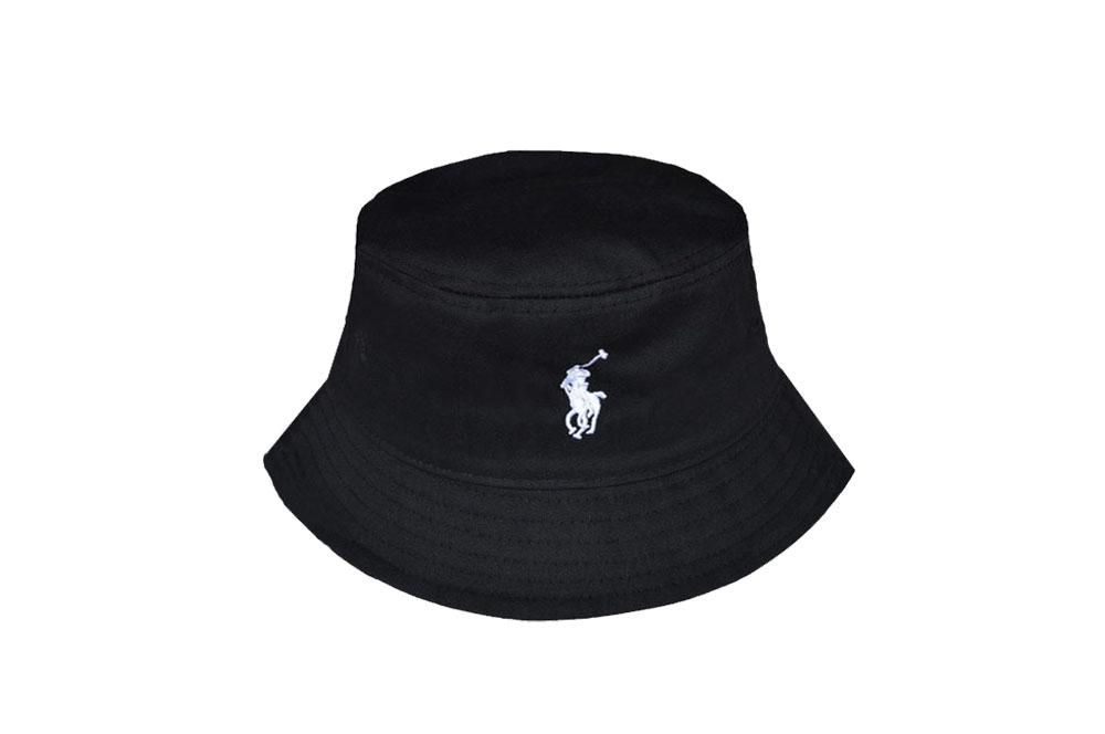 polo bucket hat white