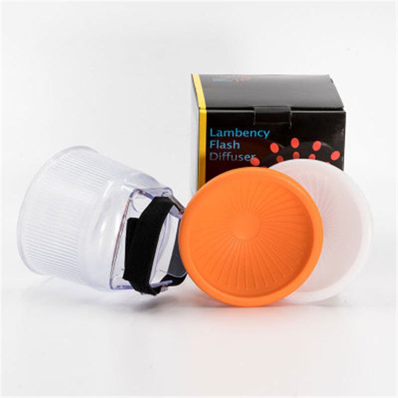 White dome cover and fits all flashes LanLan Universal Cloud lambency flash diffuser