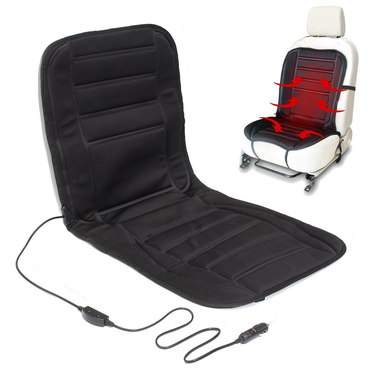 Car Heated Seat Cushion Dc12v Heating Heater Warmer Padseat