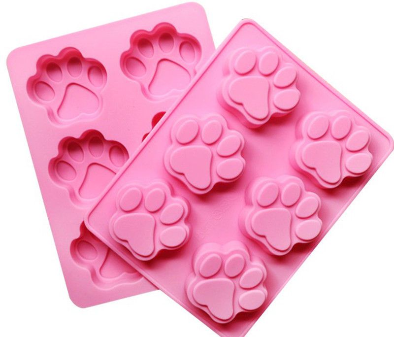 2019 Cat Dog Bear Paw Silicone Print Animal Chocolate Ice Mold
