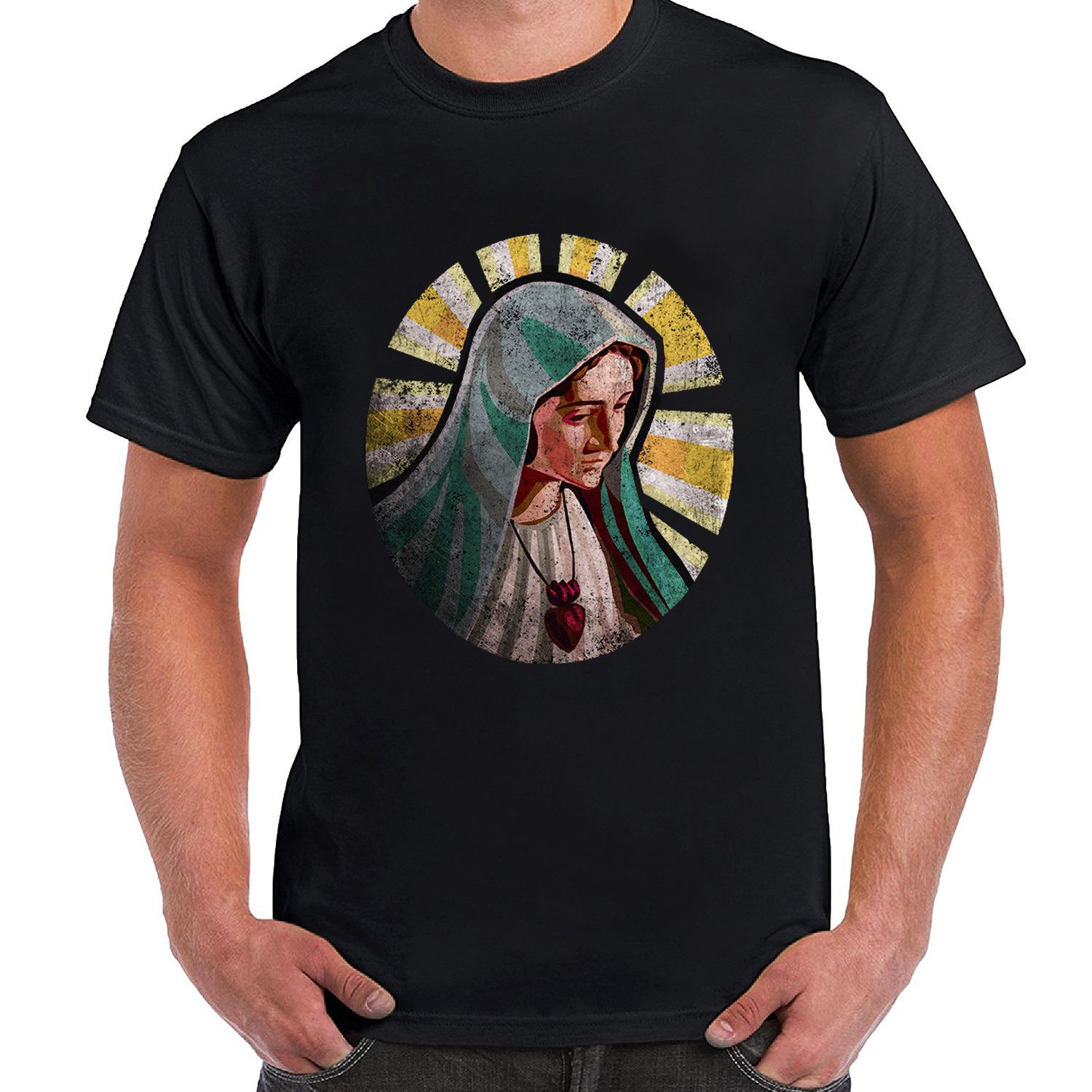 Holy Mary T Shirt Heilige Maria Mutter Gottes Mother Christ Jesus Christentum Interesting T Shirt Designs T Shirts Cool Designs From Csndicestore