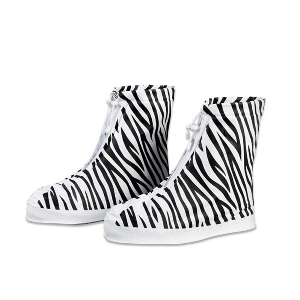 zebra rain boots