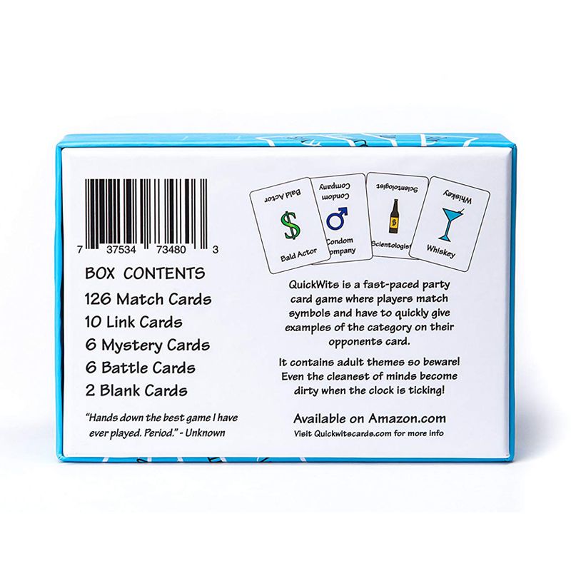 A Fun and Social Adult Game Quickwits Party Card Game
