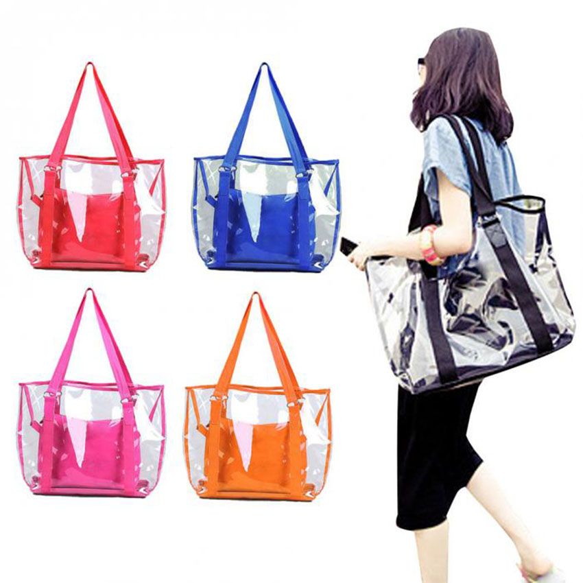 transparent beach bag
