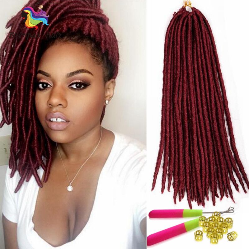 2020 Synthetic Faux Locs Braiding Hair Bohemian Hairstyle Crochet