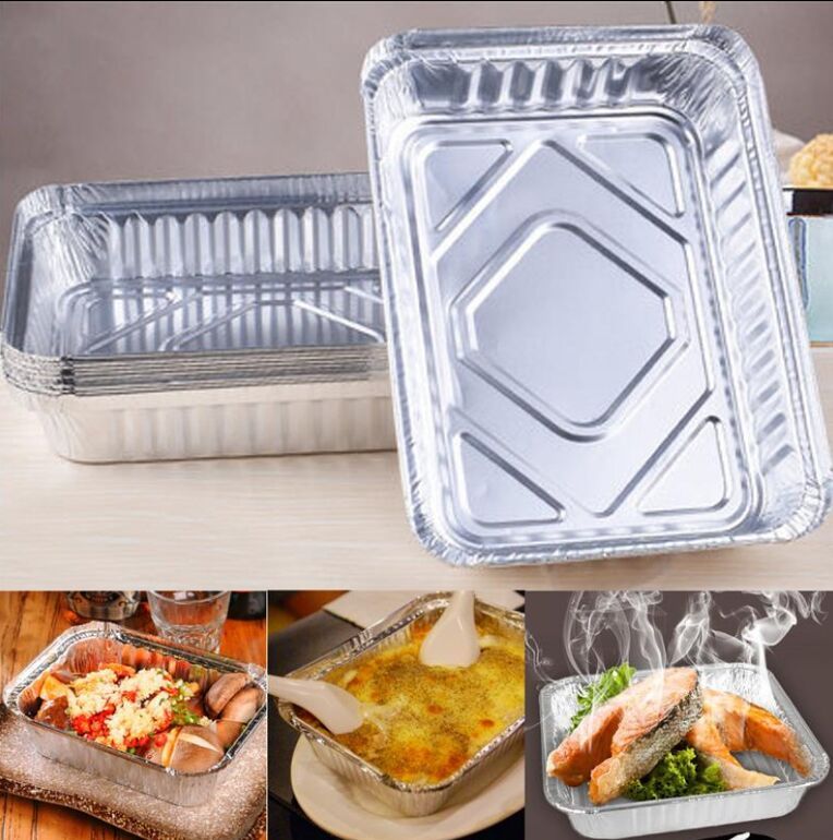 Prefabricated aluminum foil meal box Prefabricated aluminum foil meal box