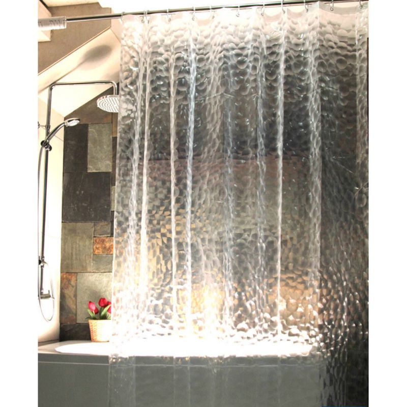 2019 180x180cm Transparent 3d Water Cube Curtain Shower