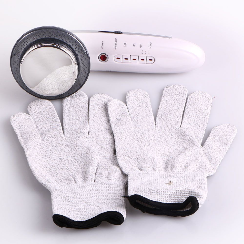 1Mhz Ultrasonic Microcurrent Micro Current Light Electric Gloves