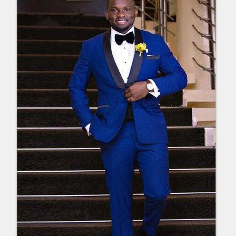 Abiti Da Uomo Slim Fit Smoking Blu Dello Sposo Uomini Abiti Da Cerimonia  Formale Uomo Abiti Da Ballo Prom Dress Custom Made Jacket + Pant Da 72,06 €  | DHgate Italy