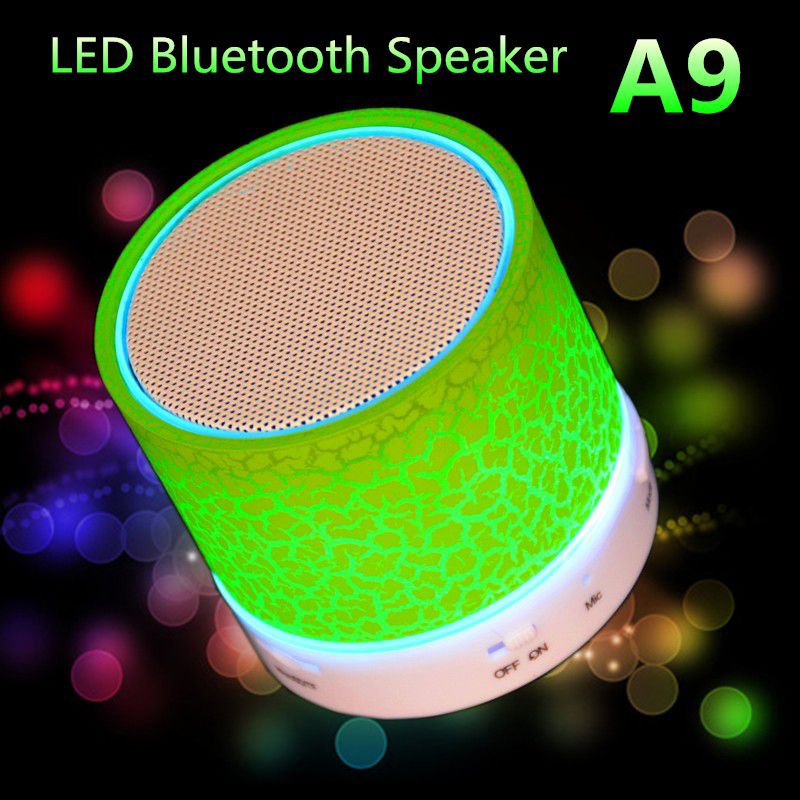 wireless mini led bluetooth speakers wireless music audio tf usb fm stereo subwoofer with mic