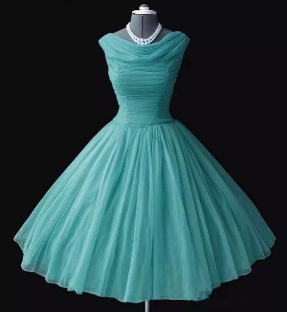 1950s 50s Bridesmaid Dresses Tea Length 