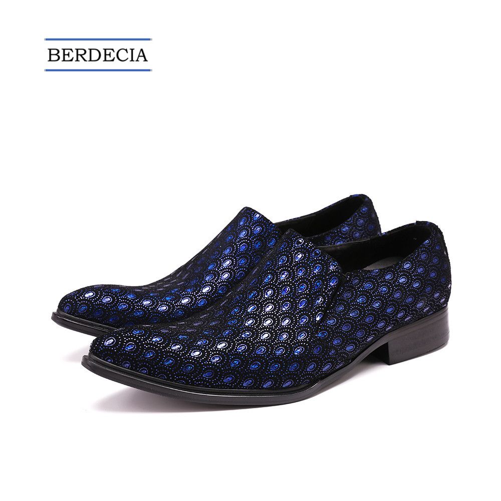 royal blue formal shoes mens