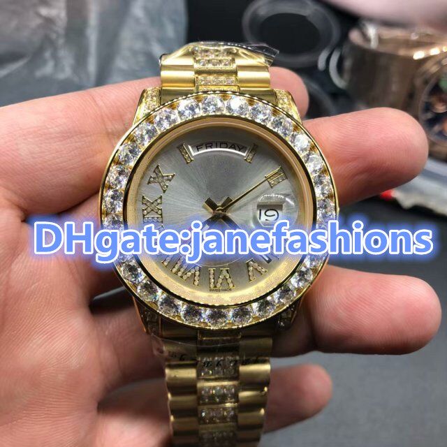 Acquistare Quadrante Diamantato A Quattro Angoli Diamante Orologi Da Uomo,  Fila Doro, Foratura In Acciaio Inossidabile, Orologio, Doppio Calendario,  Cronografo Economico | Consegna Veloce E Qualità | It.Dhgate