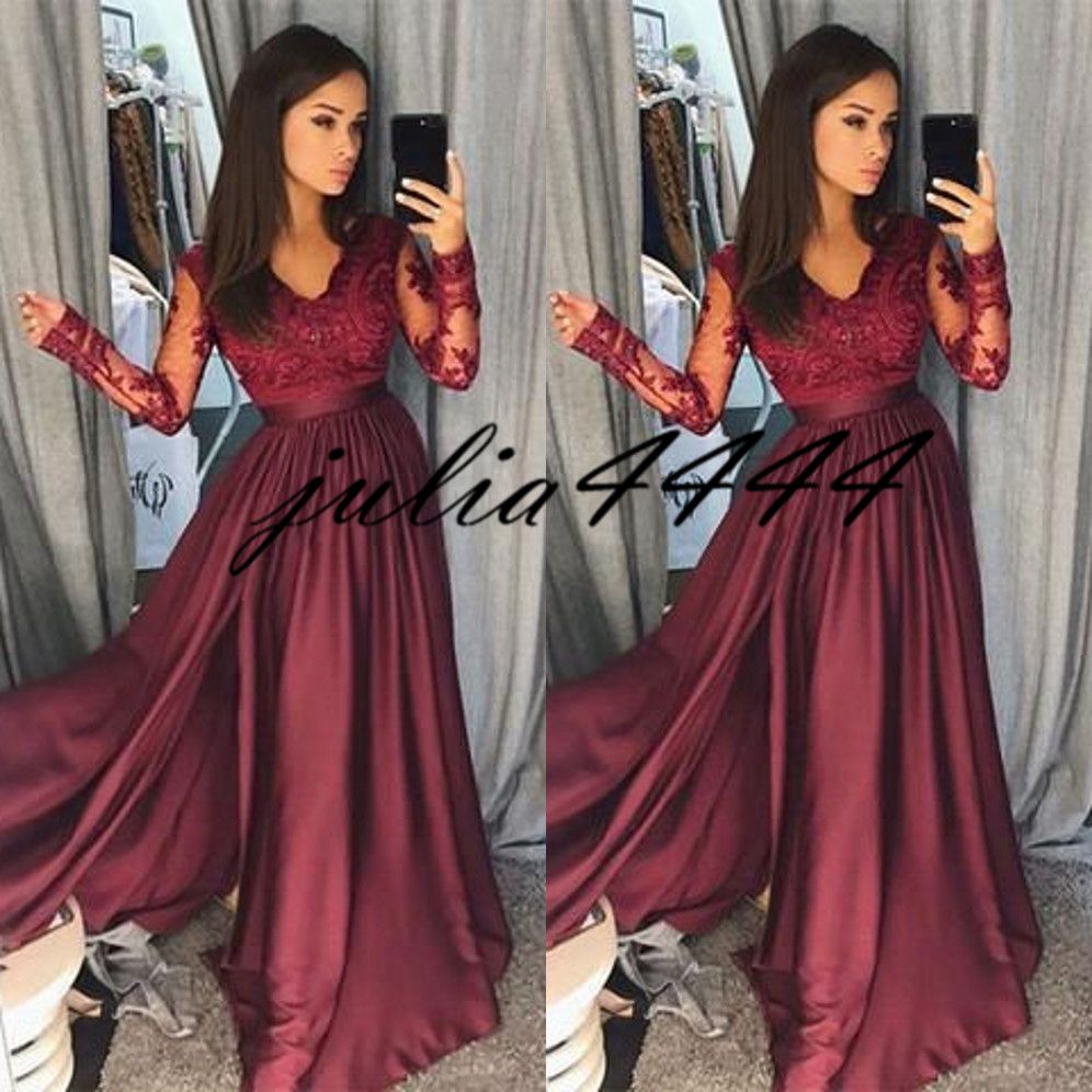 maroon burgundy dress