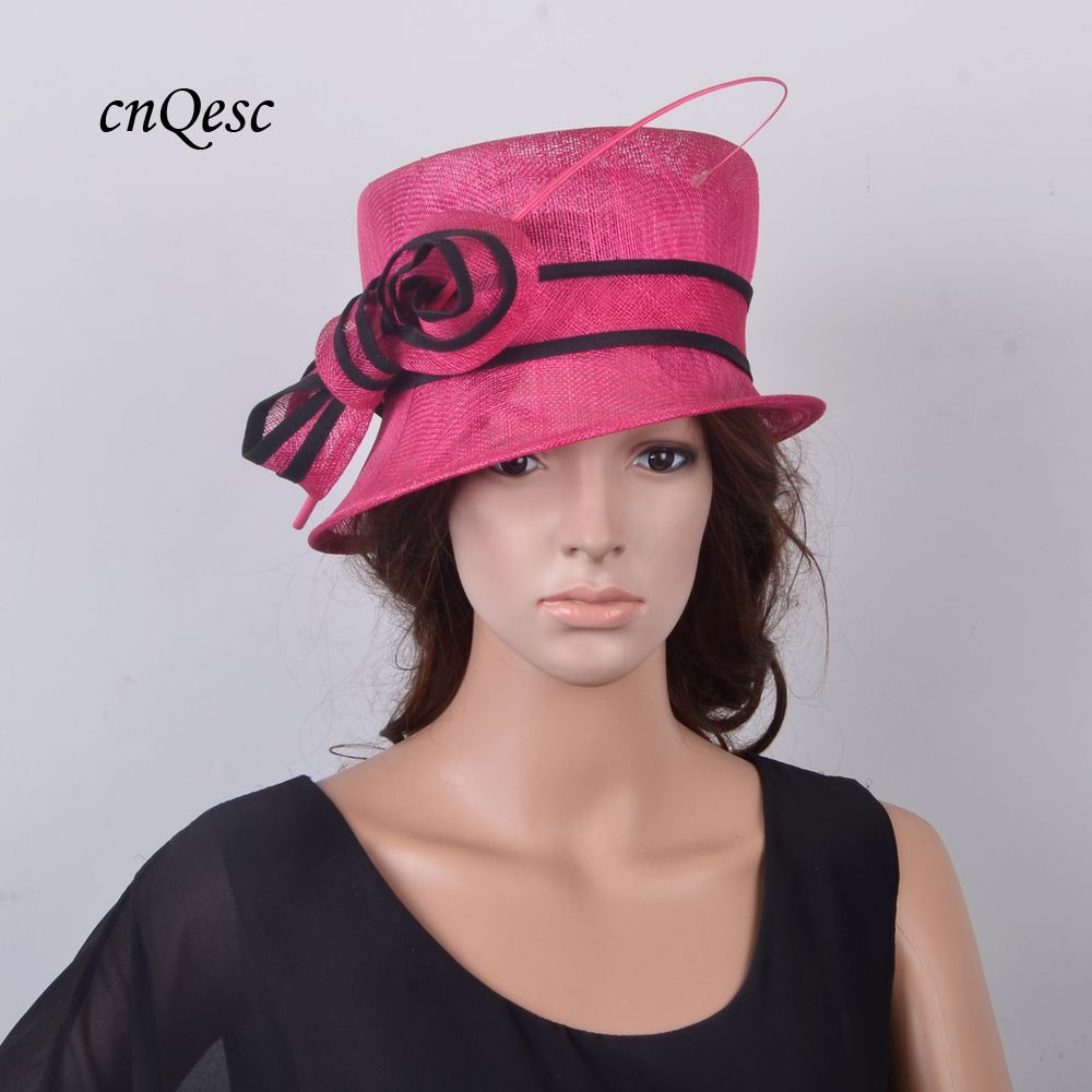 fuchsia hats for weddings