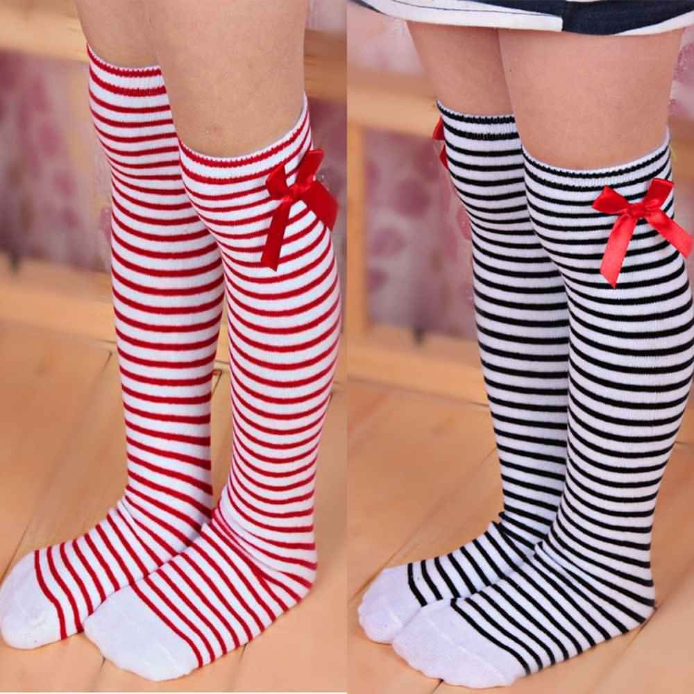 striped boot socks
