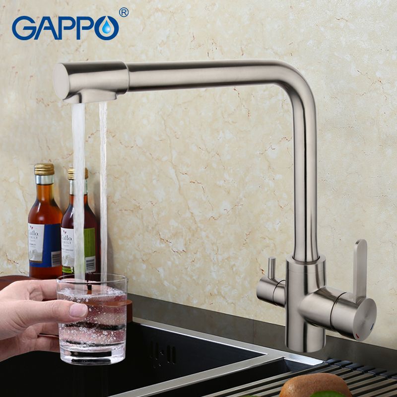 2019 Gappo Waterfilter Taps Kitchen Faucets Stainless Steel Mixer Drinking Water Filter Faucet Sink Tap Ga4399 1 From Hongheyu