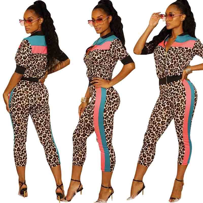2 piece leopard print outfit