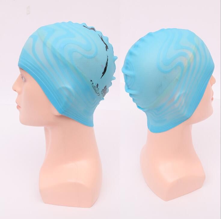 Hot Unisex Waterproof Silicon Swimming Cap Adult Flexible Swimming Head
