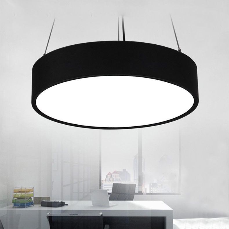 Round Pendant LED Chandelier Office Modern Minimalist Fashion Study