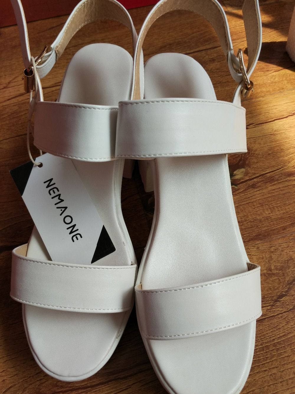 Moda 2016 nuevas cuñas de verano sandalias de plataforma mujer blanco y negro abiertos