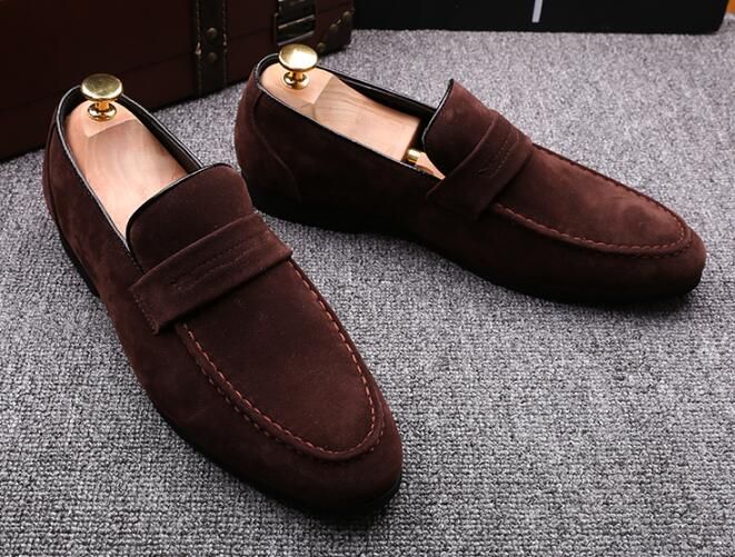 mens casual suede loafers