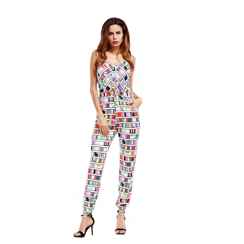 Compre Yilia Sem Mangas Alça Sexy Macacão Mulheres Macacão Colorido Xadrez Verão Sexy Macacão Com Decote Em V Bodycon Playsuit Macacão Macacão De Baxianhua, $103,16 | Pt.Dhgate.Com