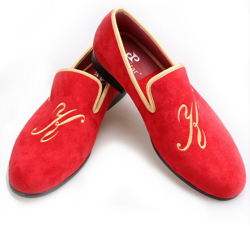 custom embroidered loafers