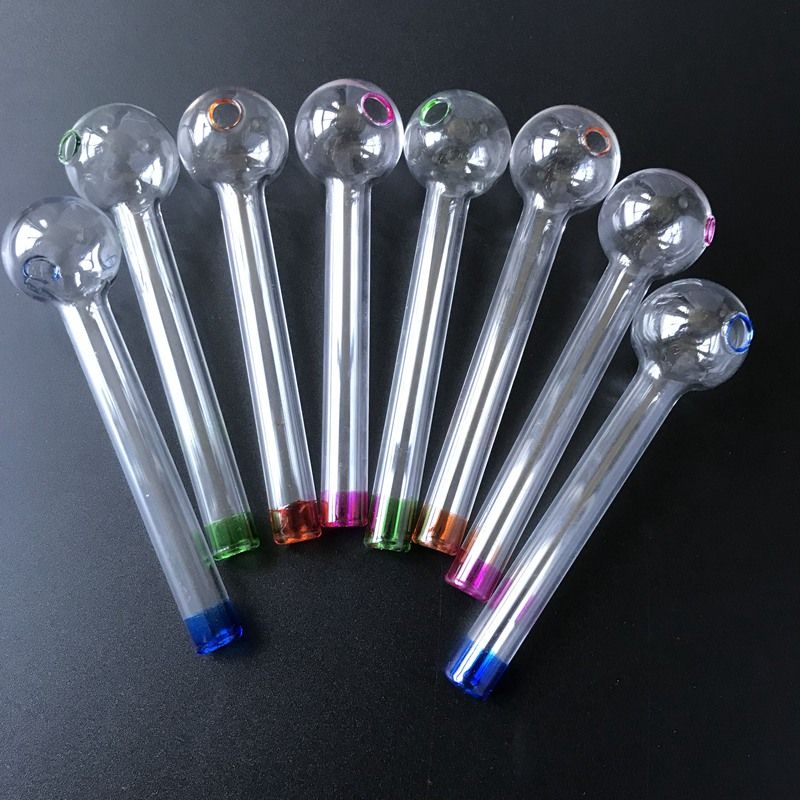 2021 Wholesale Pyrex Glass Oil Burner Pipe Colorful Smoking Pipes Dab