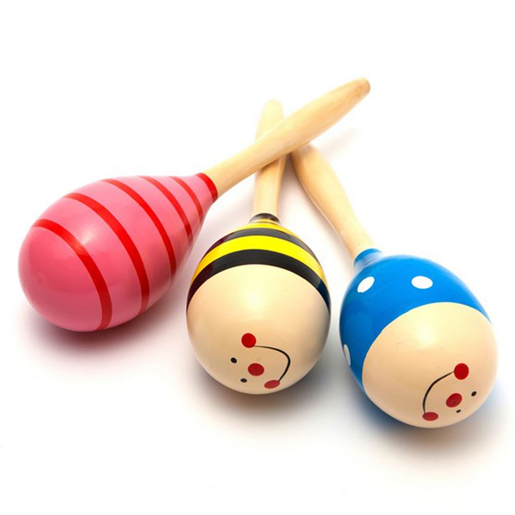 wooden maracas baby