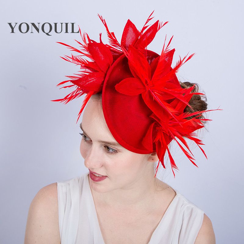 red wedding hats sale