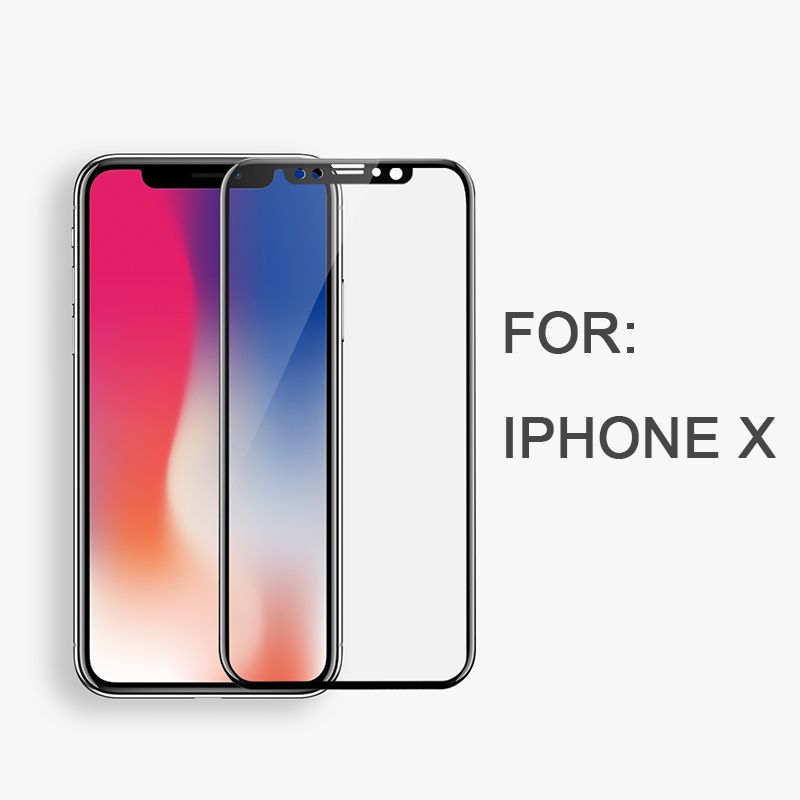 Protector Apple Iphone X 10 Negro Completo 3D Cristal Templado de Pantalla Protector Apple Iphone X 10 Negro Completo 3D Cristal Templado de Pantalla