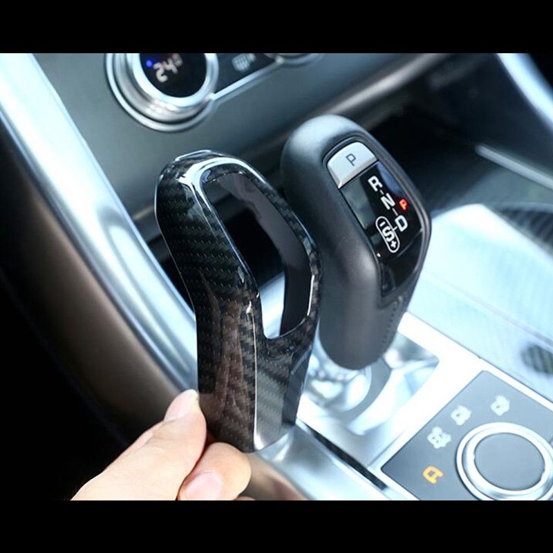 KIMISS Couvercle Principal de Changement Vitesse Garniture de Changement de Vitesse en fibre carbone ABS pour Land Rover Range Rover Sport 2018