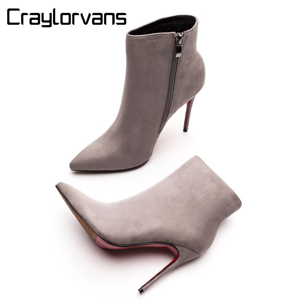 red bottom high heel boots