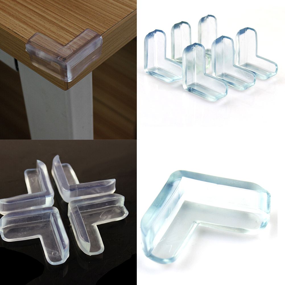 4pcs//lot Child Baby Safety Silicone Protector Table Corner Edge Protection Cover