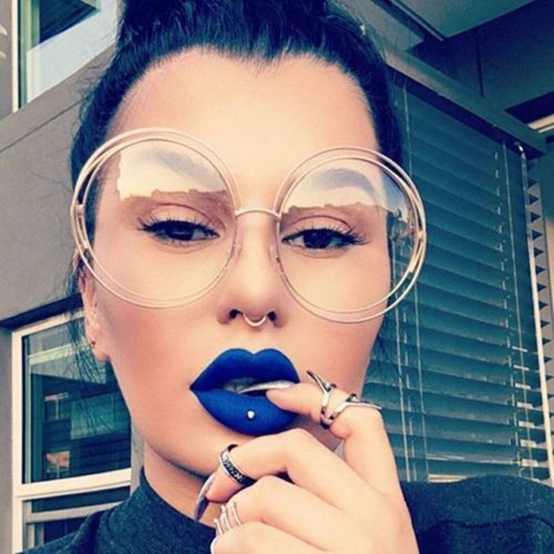 large round eyeglasses