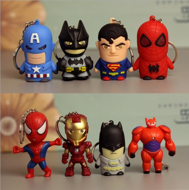 spiderman and batman action figures