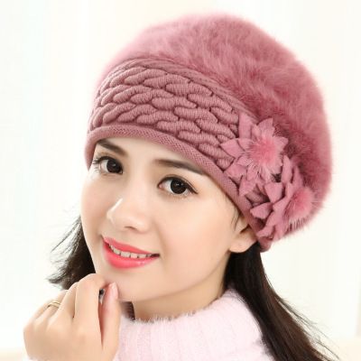 Grosshandel Mutzen Frauen Winter Hute Fur Frauen Gestrickte Madchen Bonnet Caps Winter Dame Hute Wolle Pelz Beanie Blume Skullies Hut 18 Von Top7 6 Auf De Dhgate Com Dhgate