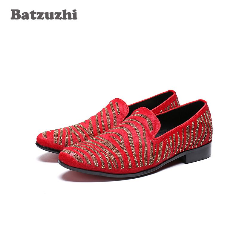 Acquista Red Fashion 2019 Scarpe Uomo Scarpe Eleganti In Pelle Uomo Con  Cristalli Scarpe Rosse Da Sposa E Party Uomo Erkek Scarpe Ayakkabi Grandi  Dimensioni 45 46 A 104,43 € Dal Tianjunda | DHgate.Com