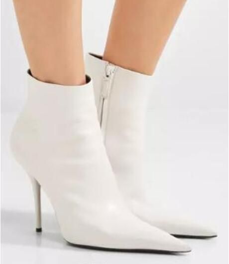 ladies white booties
