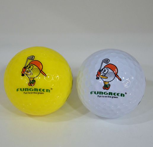 2019 Fungreen Pack 2 Layer Practice Swing Golf Ball Colorful Golf Training Aids Two Piece Balls For Kids Adults Accessories From Jingtianwat Price