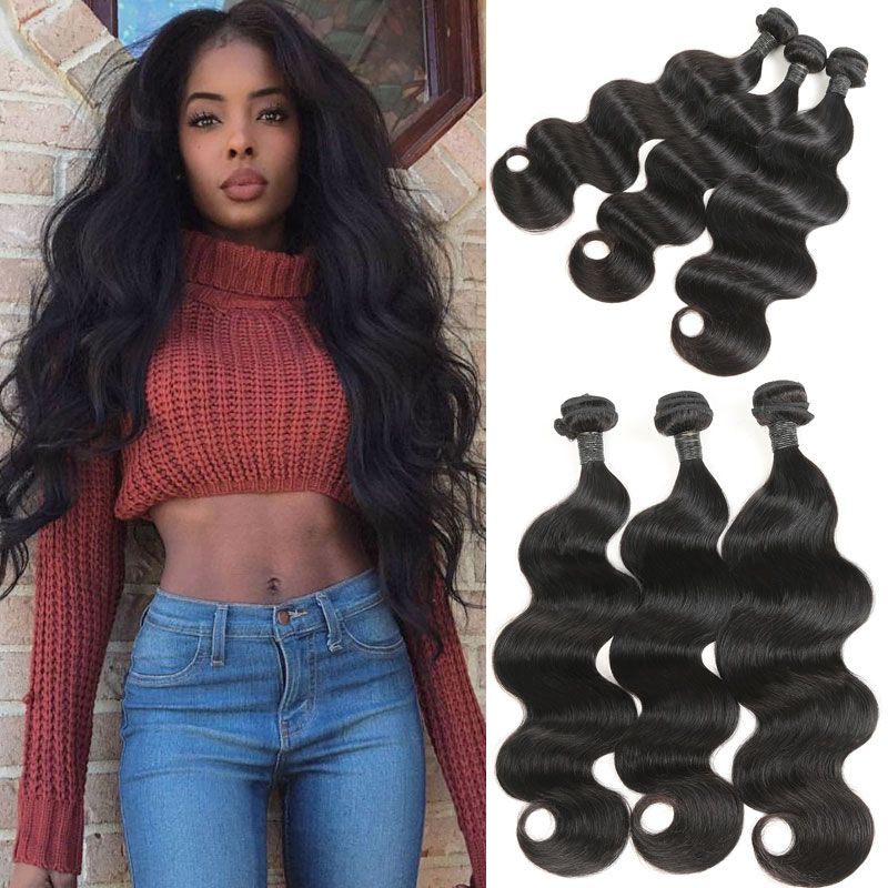 Human Hair Extensions Unprocessed Brazilian Remy Virgin Human Hair