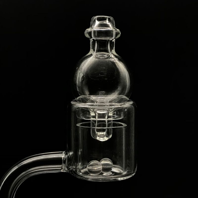 2020 Quartz Thermal Banger With Directional Glass Bubble Carb Cap Terp