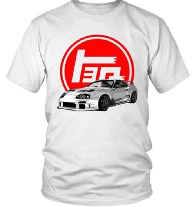 Creative manga corta Toyota corto cuello redondo camisetas para