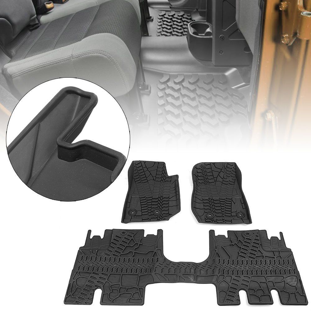 2019 Allgt For Jeep Wrangler Jk 2014 2018 All Weather Rubber Slush Floor Mats Set All Weather From Allgoodpart 89 45 Dhgate Com