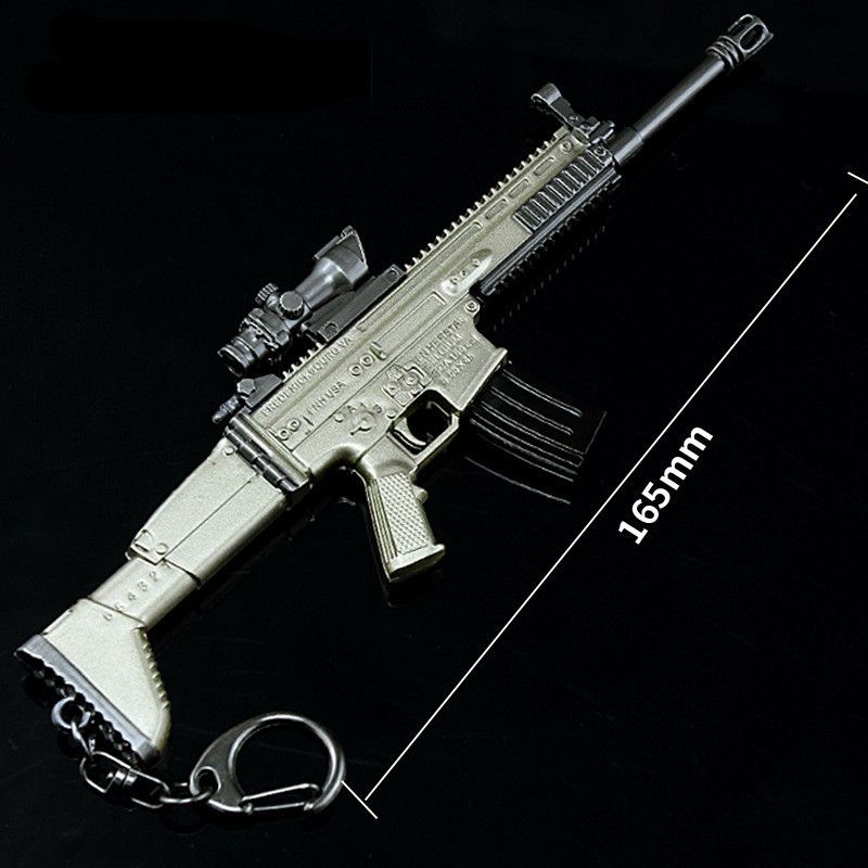 Playerunknowns Savaş Alanları Anahtarlık PUBG SCAR L Model Gun 265mm Ekran Model Oyuncaklar Malzeme Çinko Alaşım Minyatür Oyun Sahne Yi TL138.98 | Dhgate Turkey