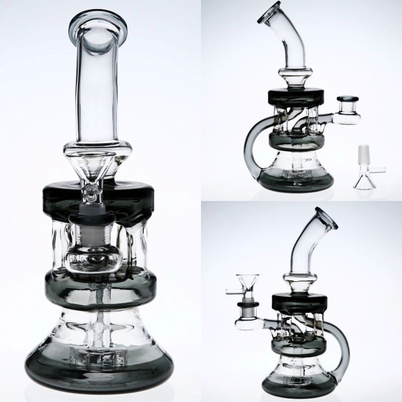 2021 22cm Glass Bongs Bowl 14.4mm Joint Size Best Circulation Recycler