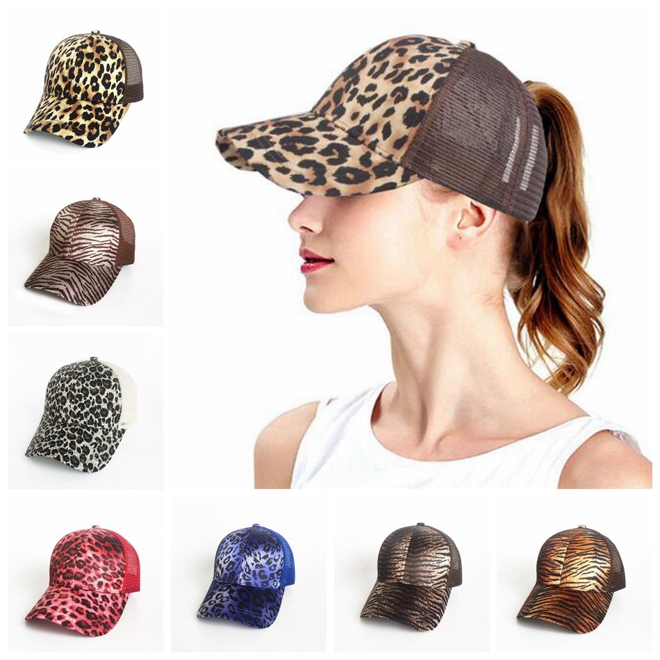 leopard print ball cap