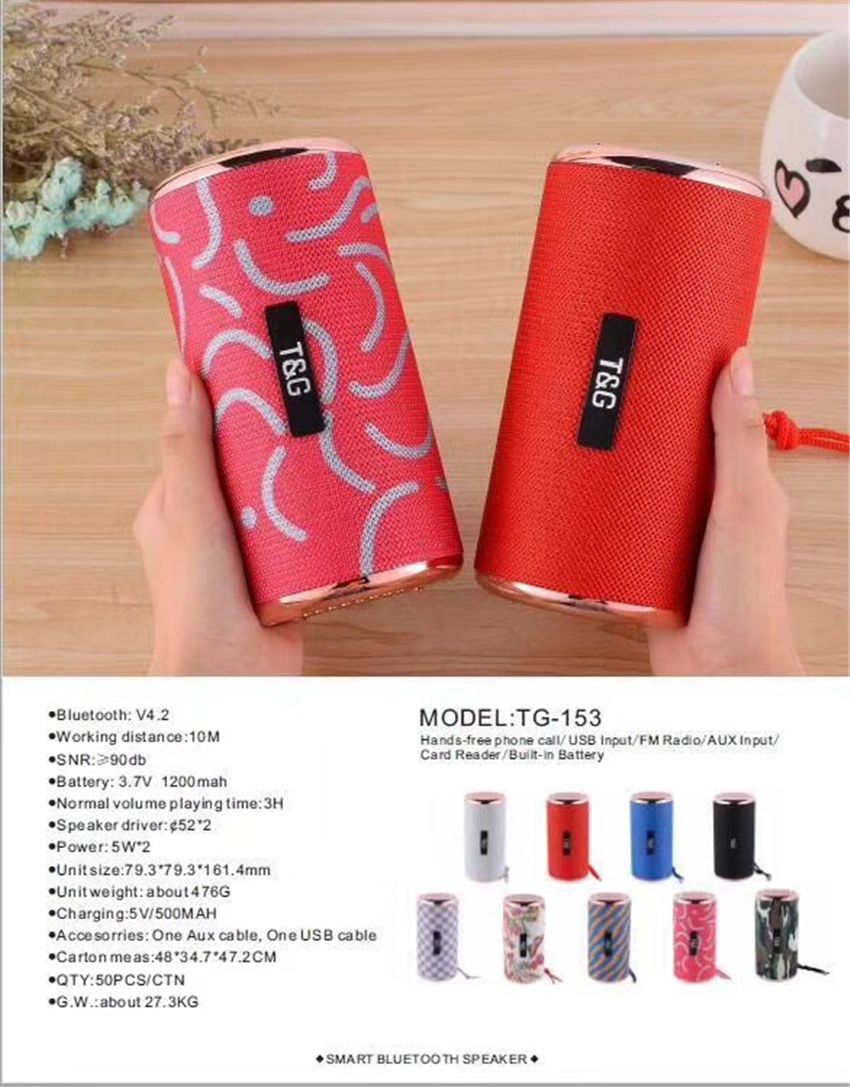 t & g bluetooth speaker
